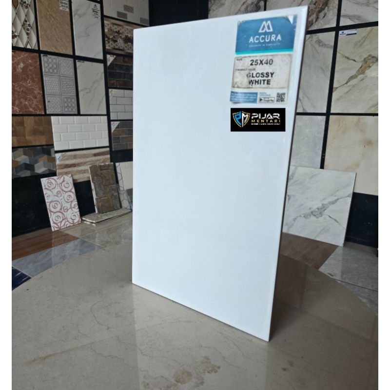 keramik dinding putih polos