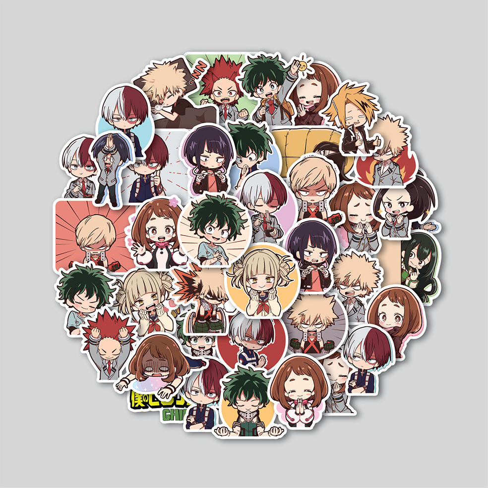 

STICKER PACK CHIBI MY HERO ACADEMIA | STICKER TUMBLER | STIKER LAPTOP KOPER HELM