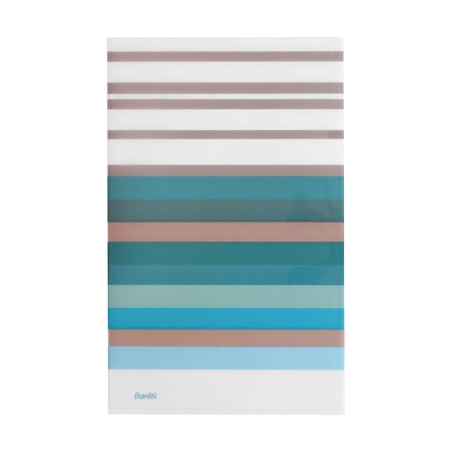 

Bantex Fancy Stripes L Shape Folder Folio Sky Blue #2247 23