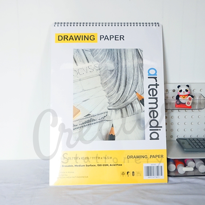 

Artemedia Drawing Book Sketch Book A3 30 Sheet Buku Sketsa Gambar Pensil Charcoal Arang 29.7 cm x 42 Cm