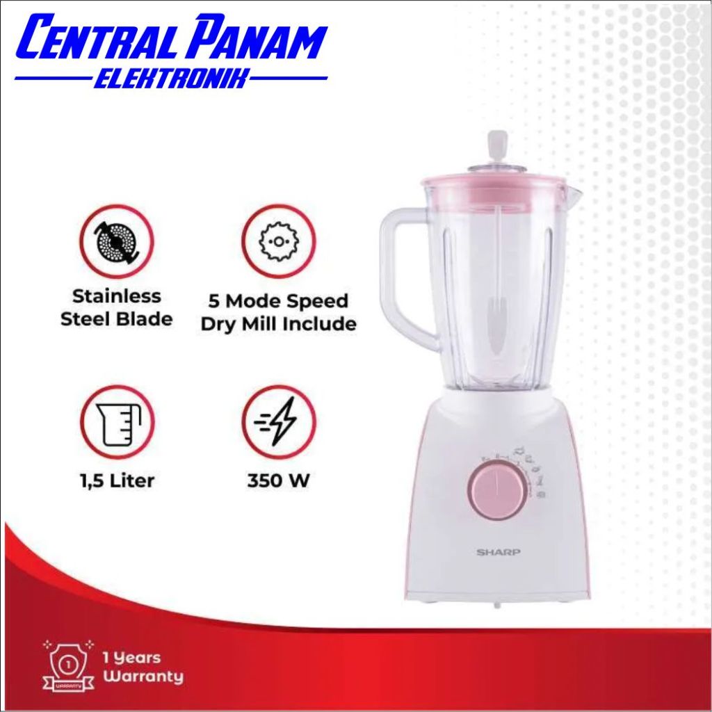 SHARP BLENDER EM-152P-PK Central Panam Elektronik