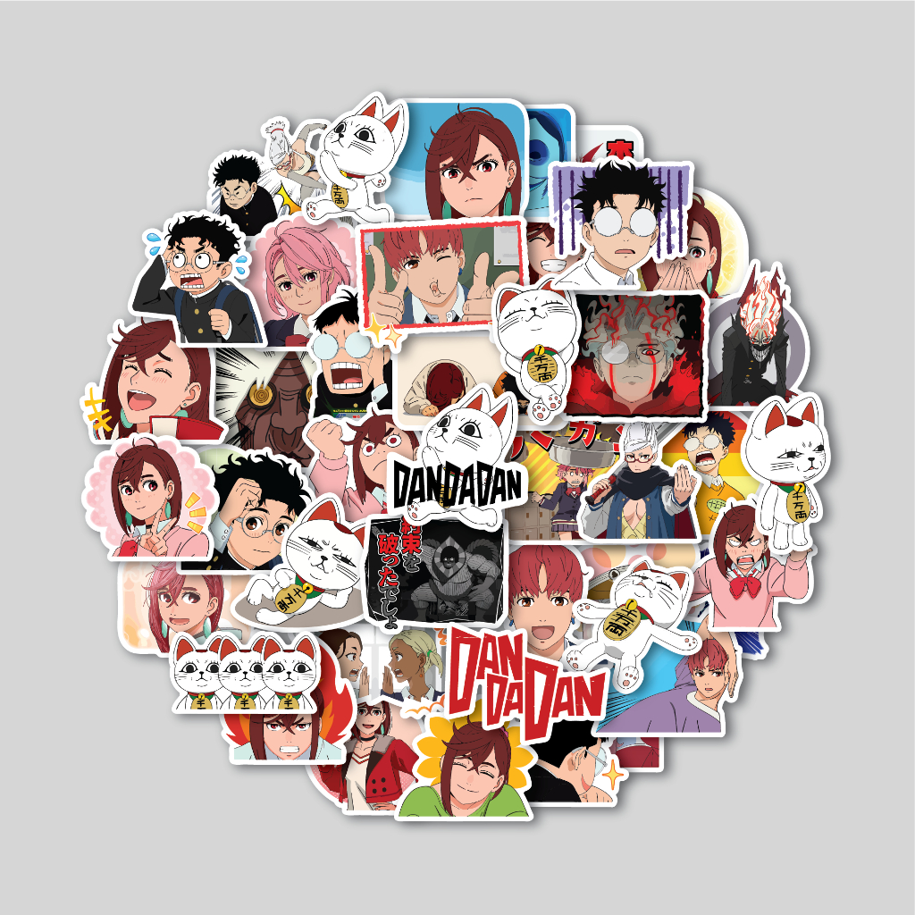 

STICKER PACK DANDADAN ANIME | STICKER TUMBLER | STIKER LAPTOP KOPER HELM