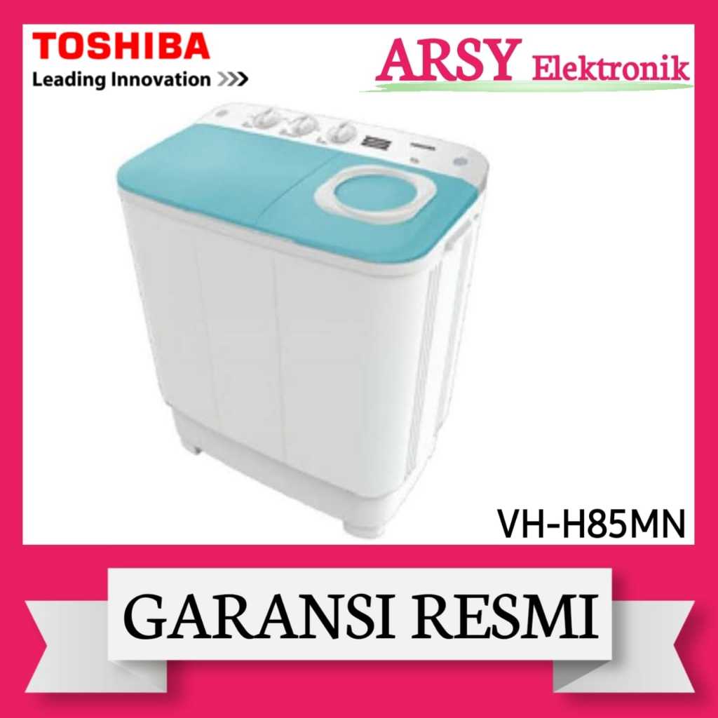 MESIN CUCI TOSHIBA 2TABUNG VH-H85MN/TOSHIBA MESIN CUCI 2TABUNG VH-H85MN GARANSI RESMI