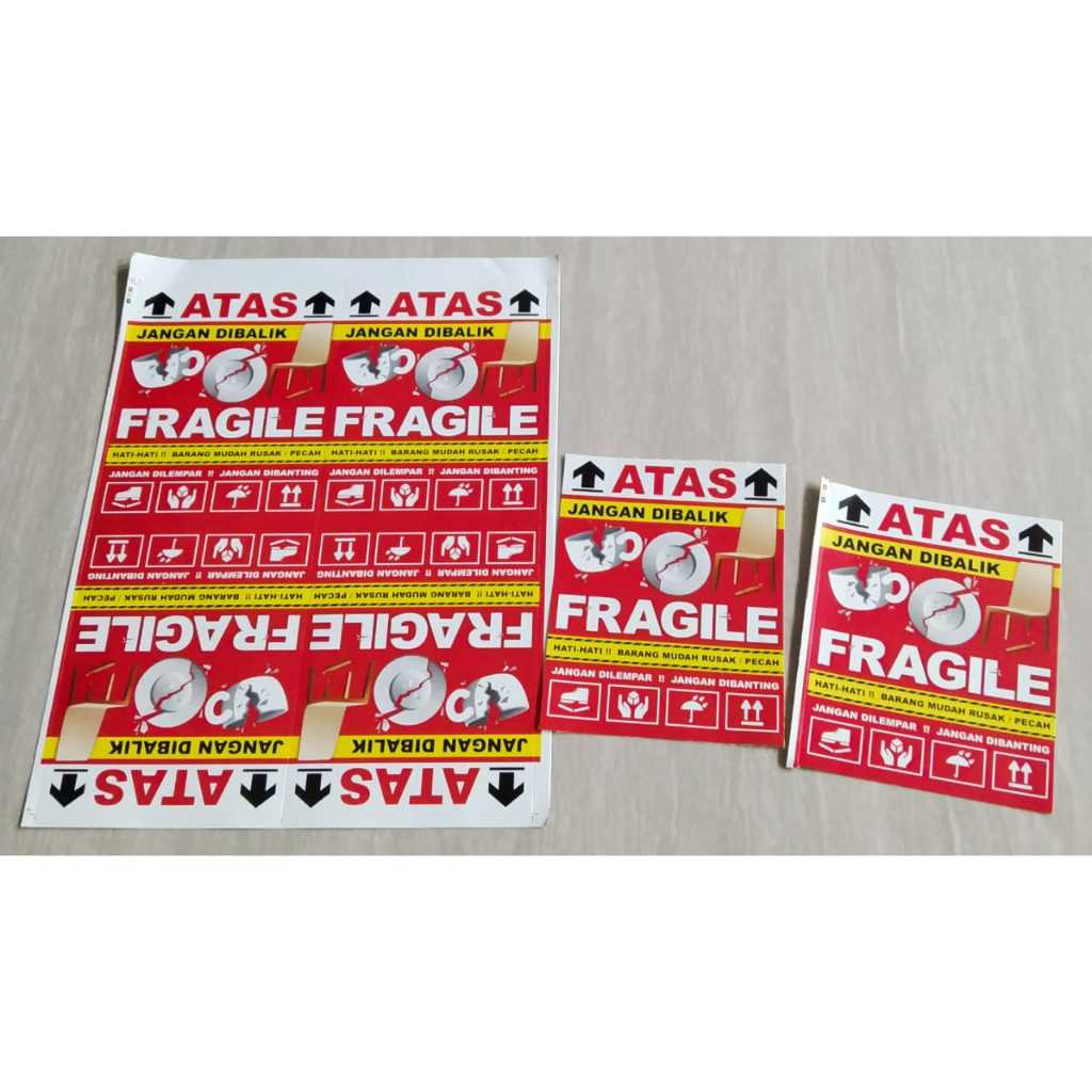 

Sticker Fragile Ukuran 8,5x10,5cm Jual Perpcs