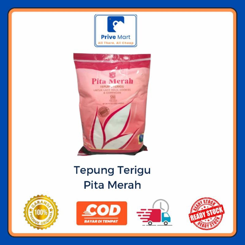 

Tepung Terigu Pita Merah 1kg Prive Mart