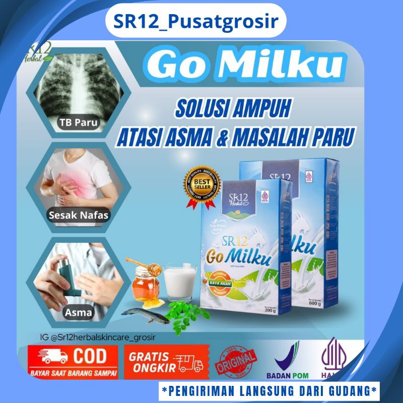 

SUSU GO MILKU SR12 UNTUK SESAK NAFAS DAN ASMA // ASAM LAMBUNG