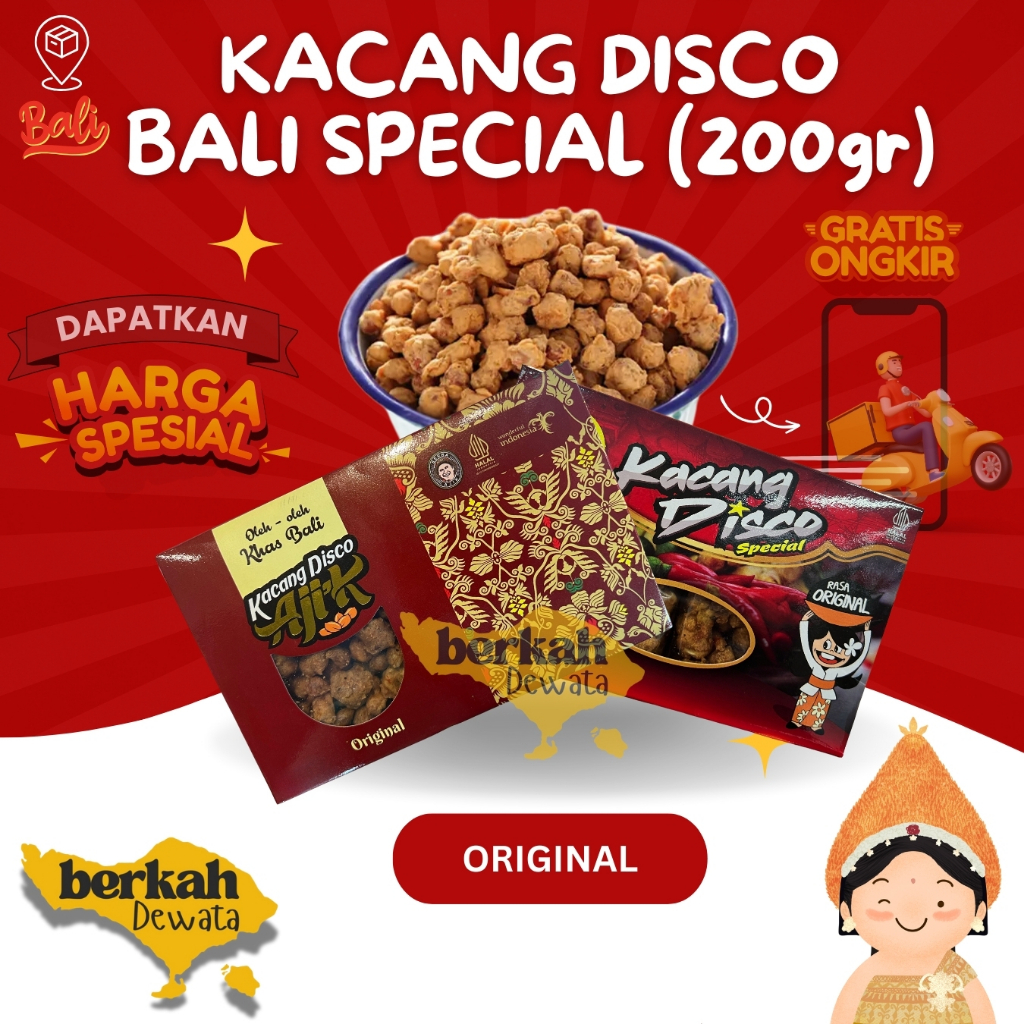 

Kacang Disco Krisna Ajik Bali Special 200gr Oleh Oleh Asli Bali