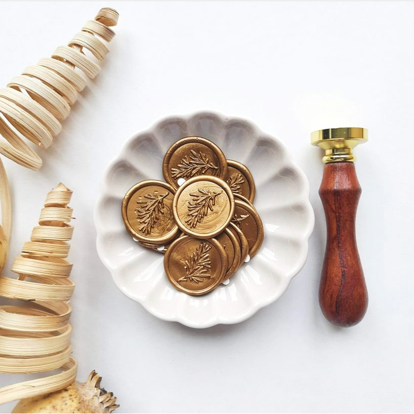 

PALE Color - 1 Pieces Wax seal coinbulat sticker instan segel vintage undangan / DIY Hampers / Wax Octagon GUN #Paletecolor