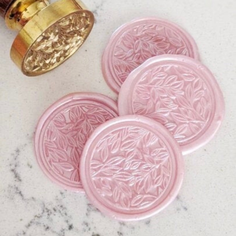 

Forest (Blush) 1 Pieces Wax seal coinbulat sticker instan segel vintage undangan / DIY Hampers / Wax Octagon GUN #Paletestamp