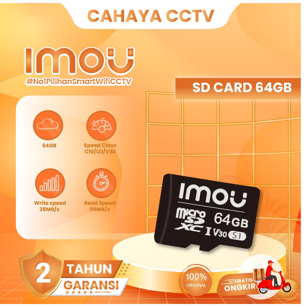 IMOU MicroSD | Micro SD HP CCTV Kartu Memori Memory Card Class 10