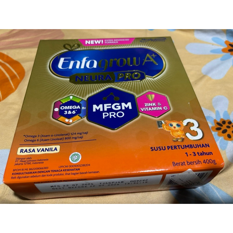 

Enfagrow A+ Neura Pro 3 Rasa Vanila 400 g