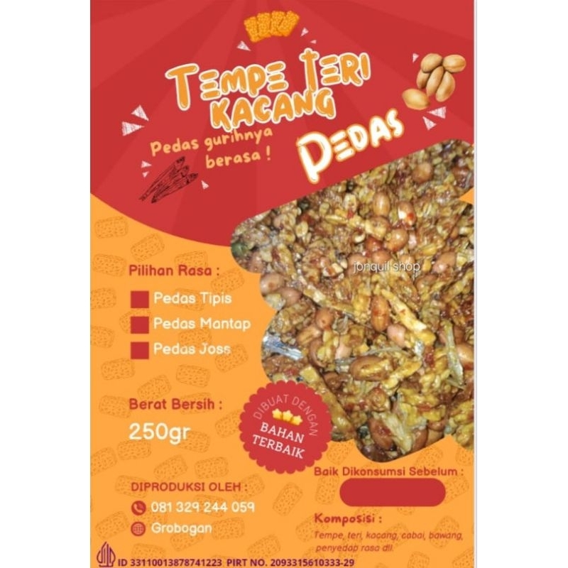 

Tempe Teri Kacang Homemade