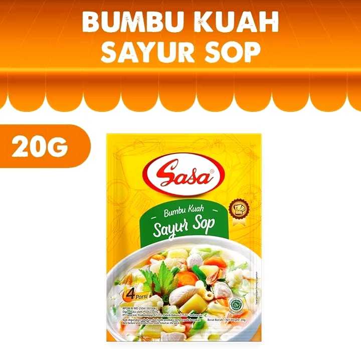 

Sasa Sayur Sop bumbu instan isi 5pcs