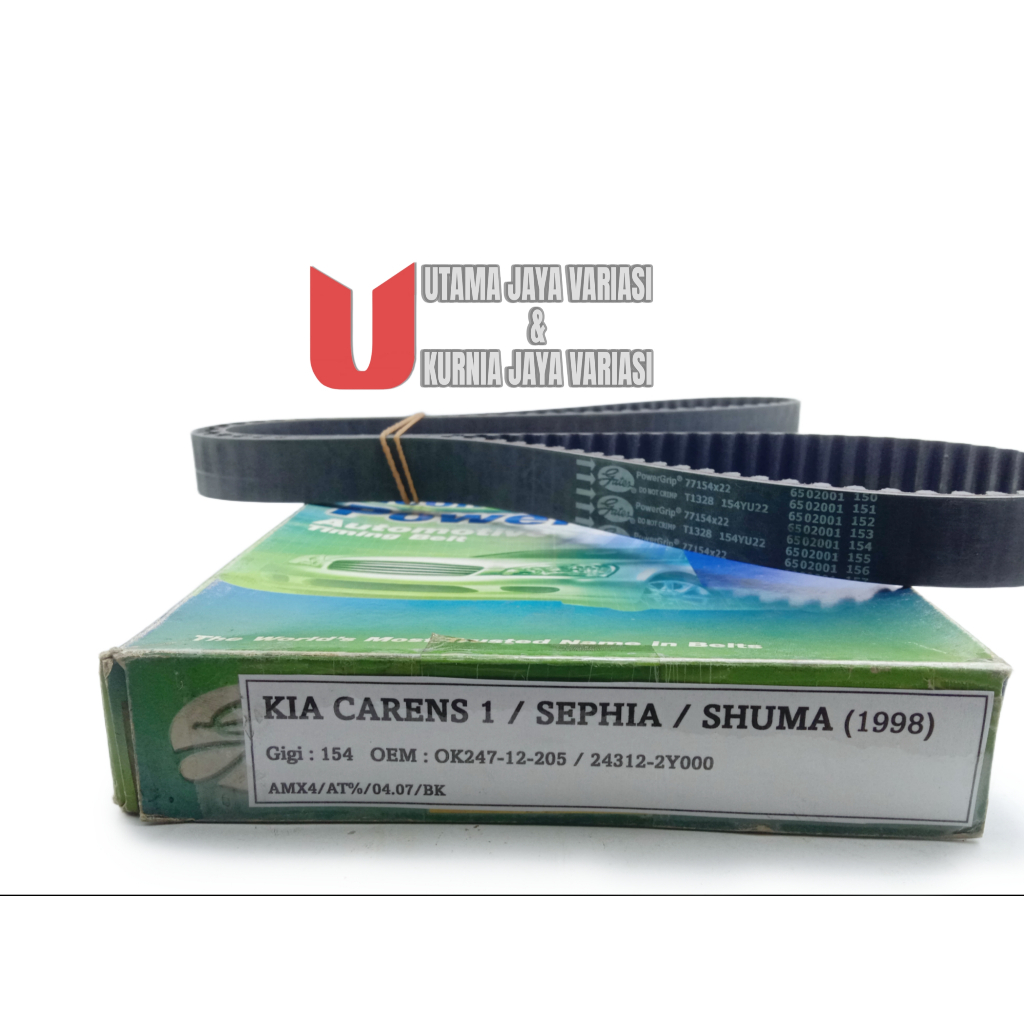 TIMING BELT KIA CARENS 1/SEPHIA/SHUMA 1998-2001 MERK GATES - 24312-2Y000/OK24712205