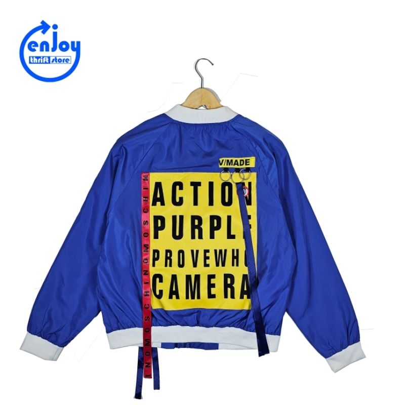 casual kasual V MADE bomber fashion flight jacket style pria wanita unisex second preloved