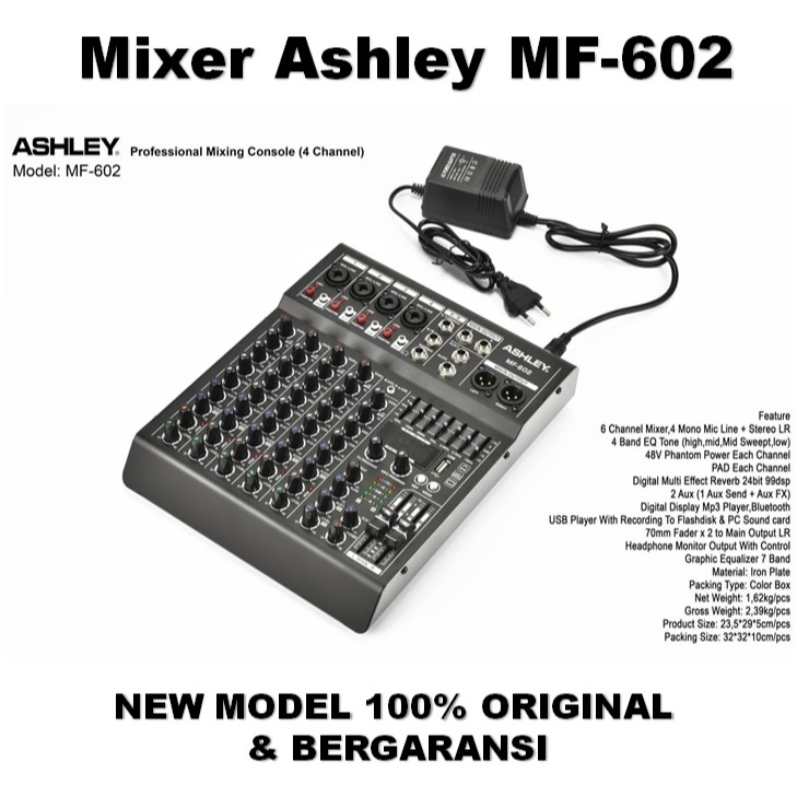 Ashley MF-602/ Mixer Audio Ashley MF 602 Original