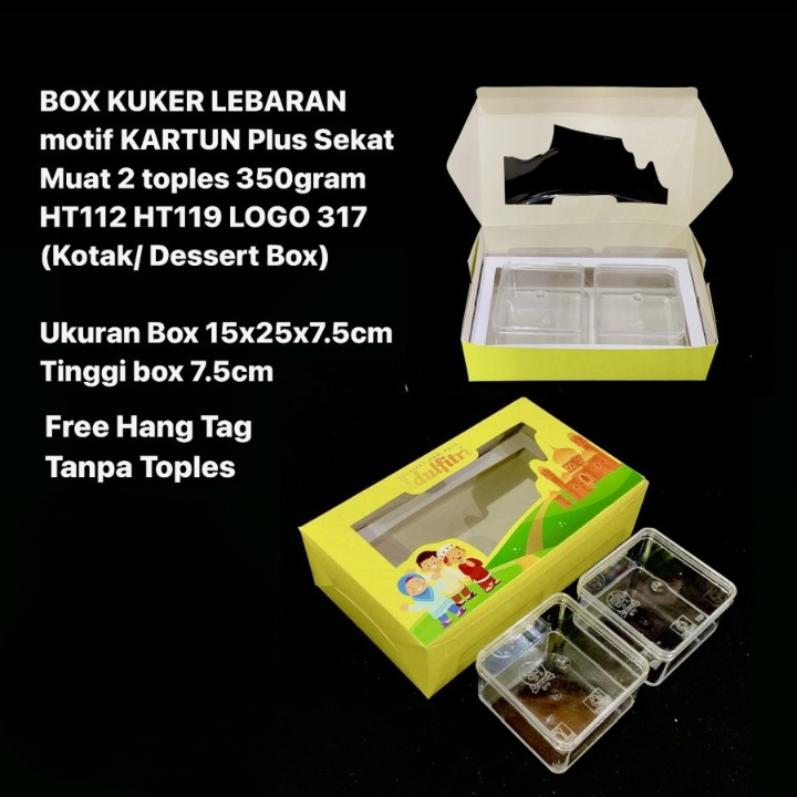 

Kardus Kuker Kemasan Toples 350gr Box Packaging 15x25x7.5 cm