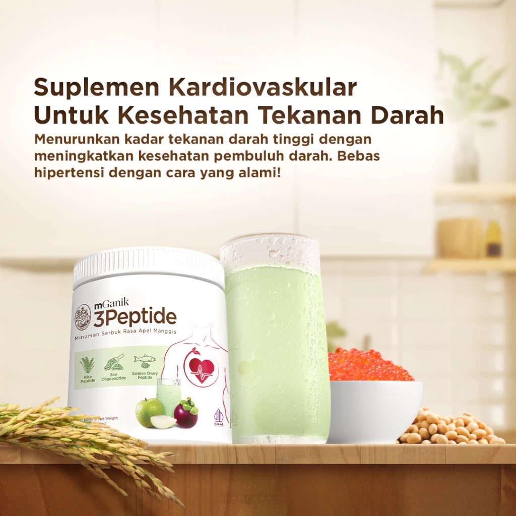 BISA COD & ORI mGanik 3peptide obat jantung hipertensi dan kolesterol herbal terpercaya
