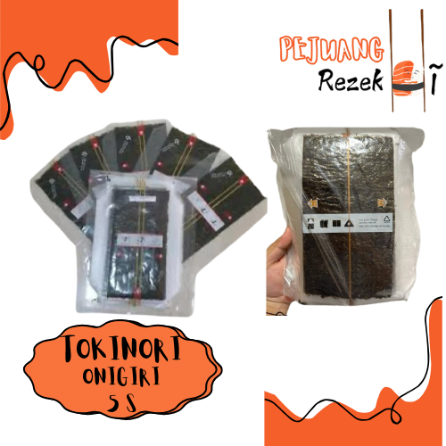 

NORI ONIGIRI TRIANGLE 5 LEMBAR / NORI SEGITIGA / NORI MUSUBI / ONIGIRI WRAP LEMBAR