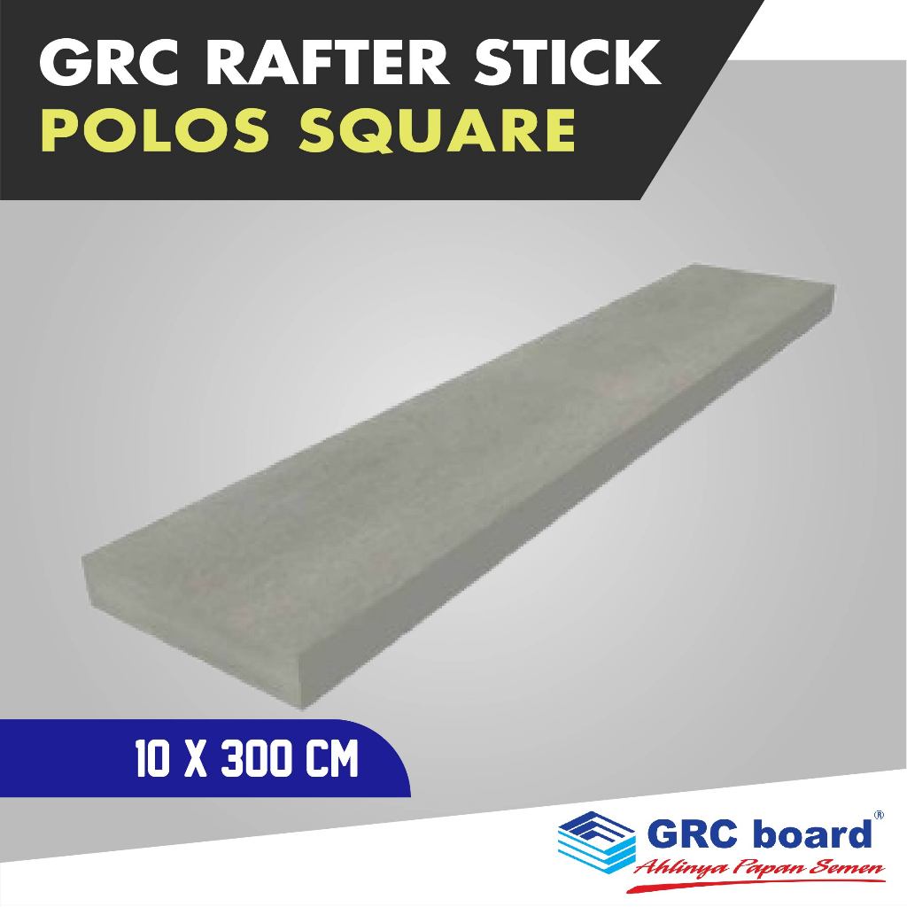 GRC Rafter Stick Polos / Square 10 x 300 cm / Conwood / Wood Stick / Fibersemen