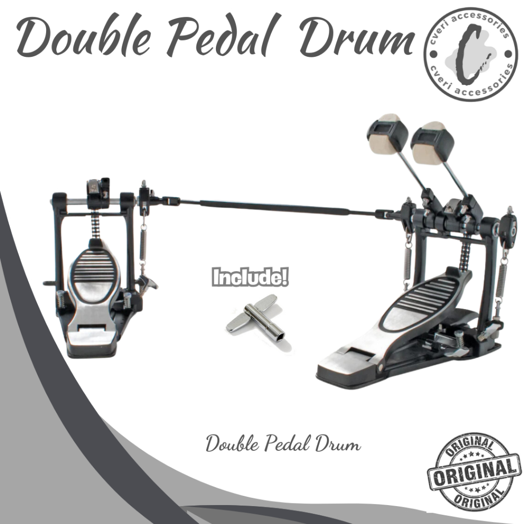Double Pedal Drum Pedal Drum Ganda Pedal Bass Drum
