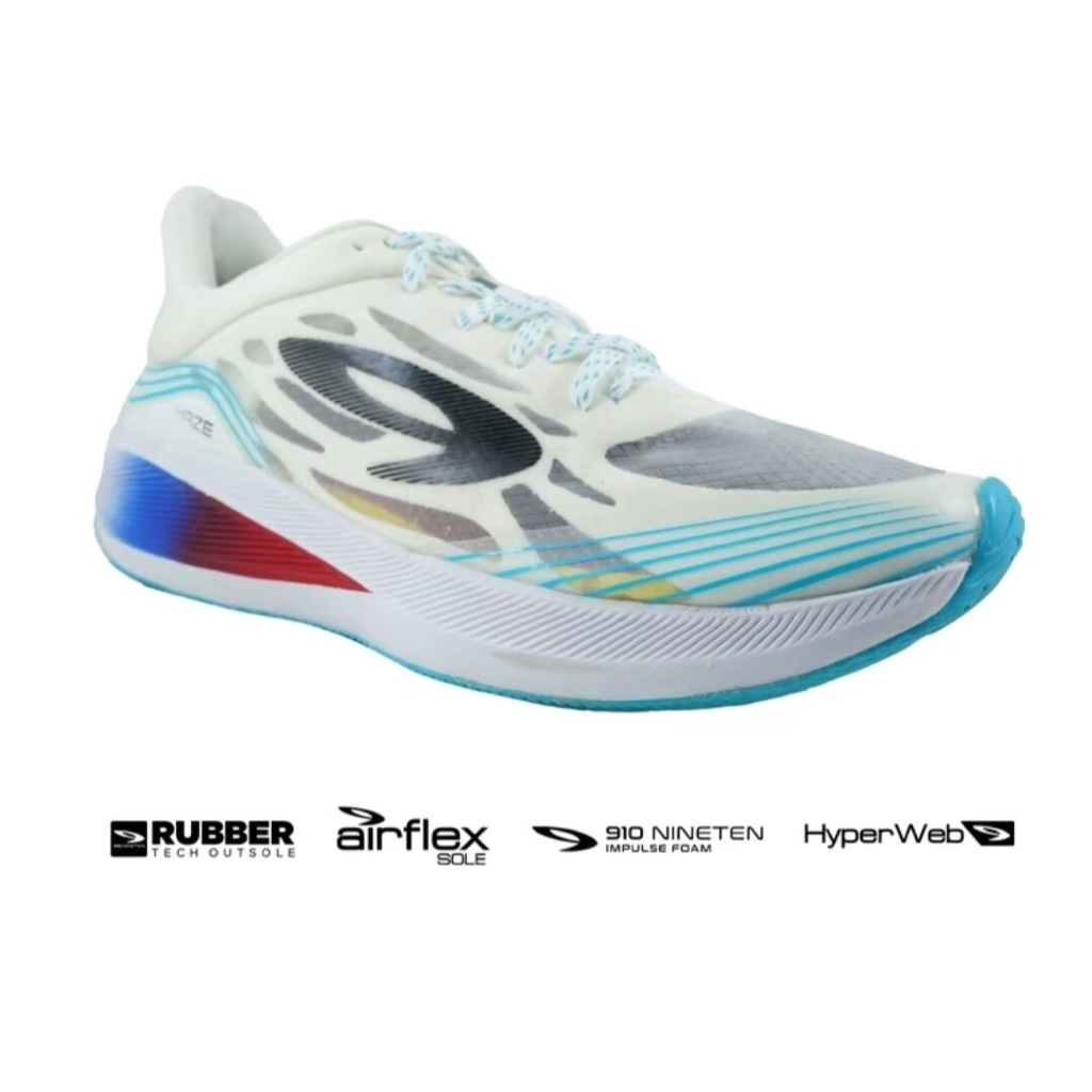 910 Nineten Haze Vision 1.0 Running Shoes Original - Sepatu Lari Nineten Haze Vision 1.0 Putih