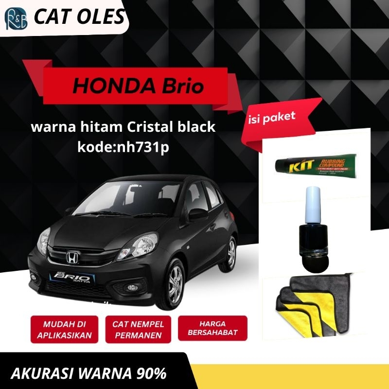 CAT BARET/TOUCH PAINT WARNA HITAM KODE:NH731P