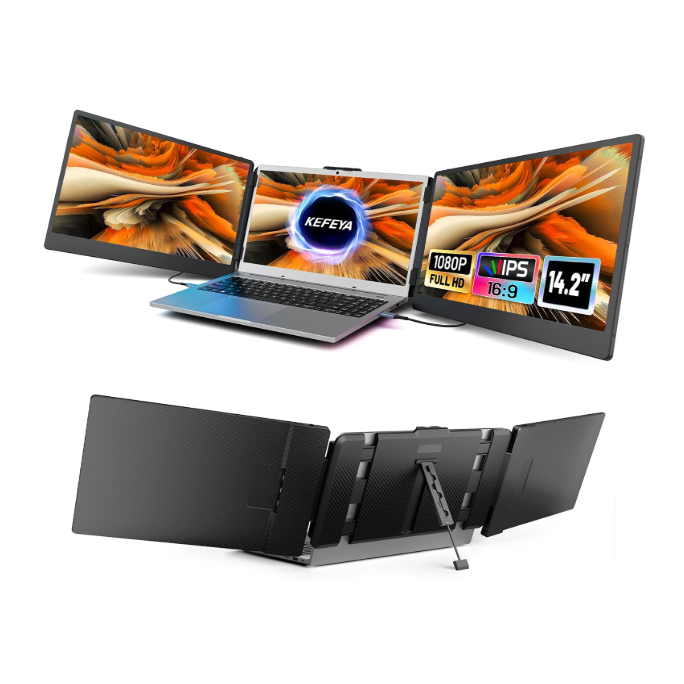 KEFEYA S2 14.2 Portable Triple Monitor for Laptop