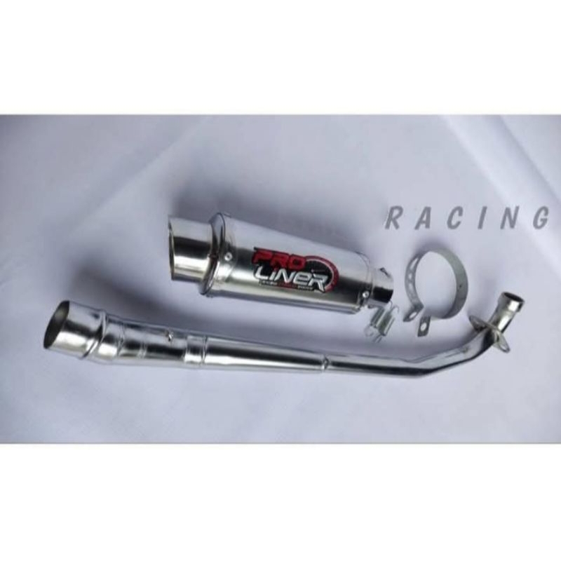 KNALPOT RACING PROLINER FULLSET UNTUK MOTOR BEBEK