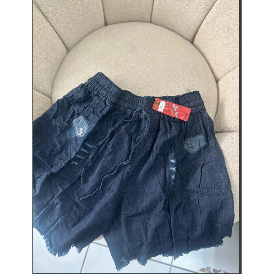 HotPants Denim Hitam Jumbo Jeans Wanita Murah Clothes Project/ Hot Pants Celana Pendek Wanita