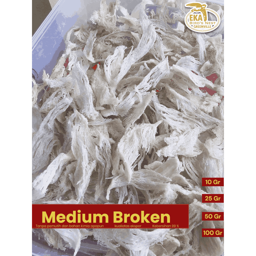 

sarang burung asli / bridnest broken / medium broken