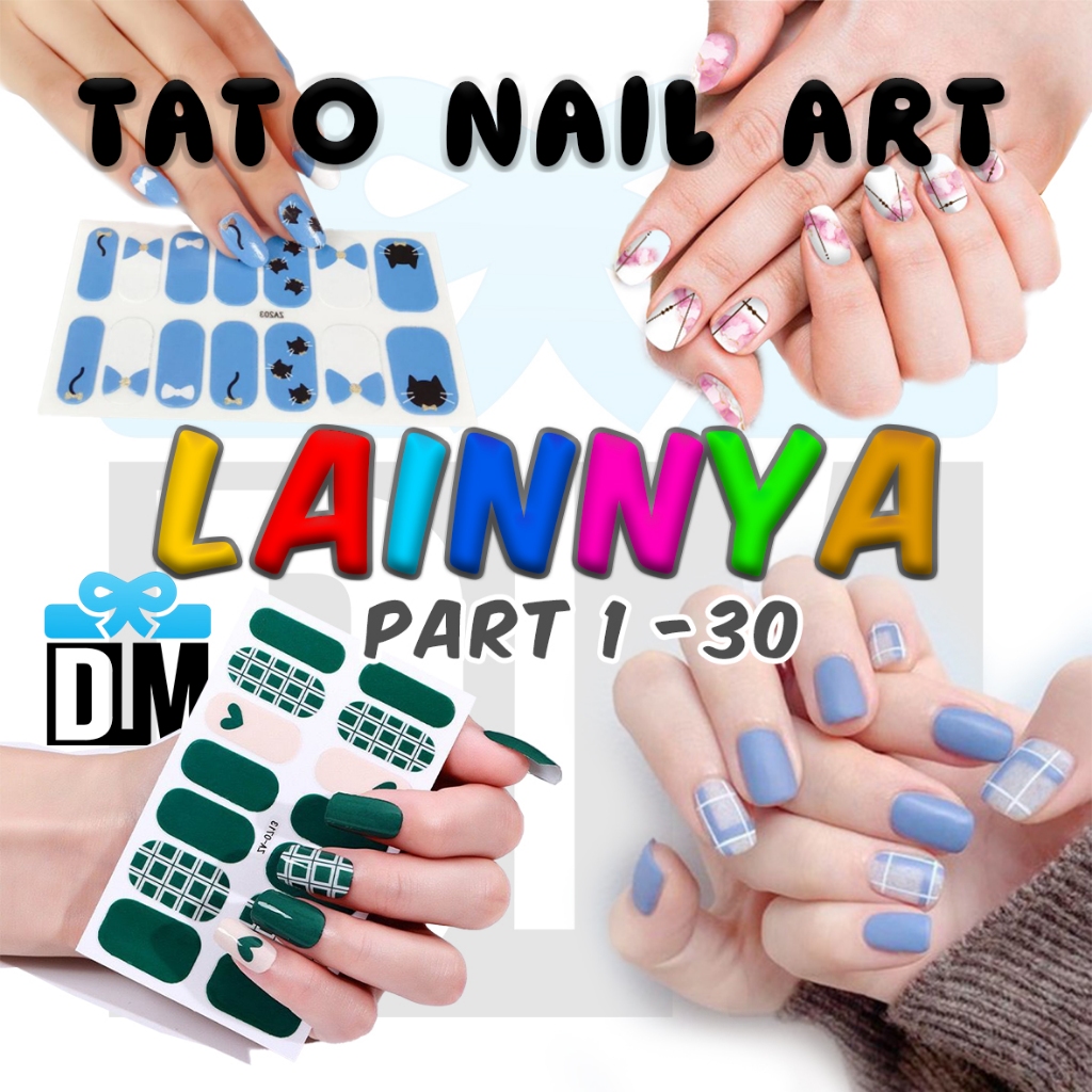 Sticker Kuku LAINNYA Jari Tangan Nail art Murah gambar bisa pilih Tato Tattoo Stiker UVTempelan kuku