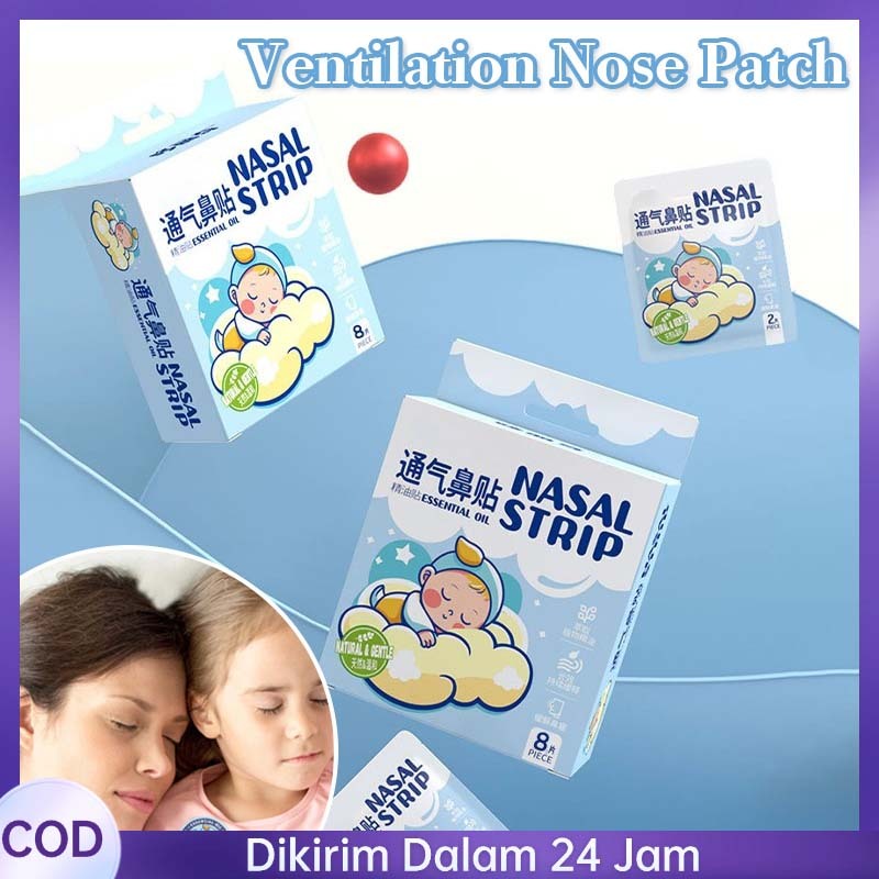 8pcs Patch Hidung Tersumbat Tempelan Hidung Tersumbat Plester Hidung Tersumbat Untuk Anak/Dewasa/Bay