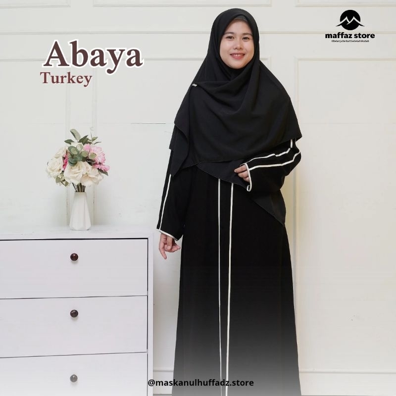 Abaya Hitam Turkey/Abaya Terbaru/ Abaya Hitam/ Abaya Simple
