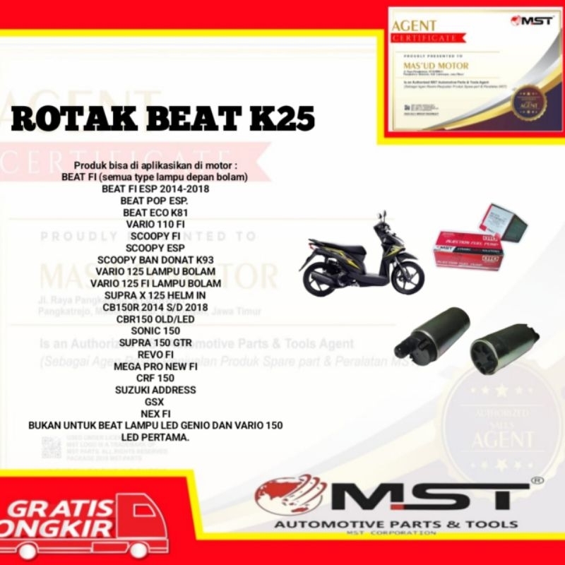 ROTAK DINAMO BENSIN BEAT FI VARIO 125 FI