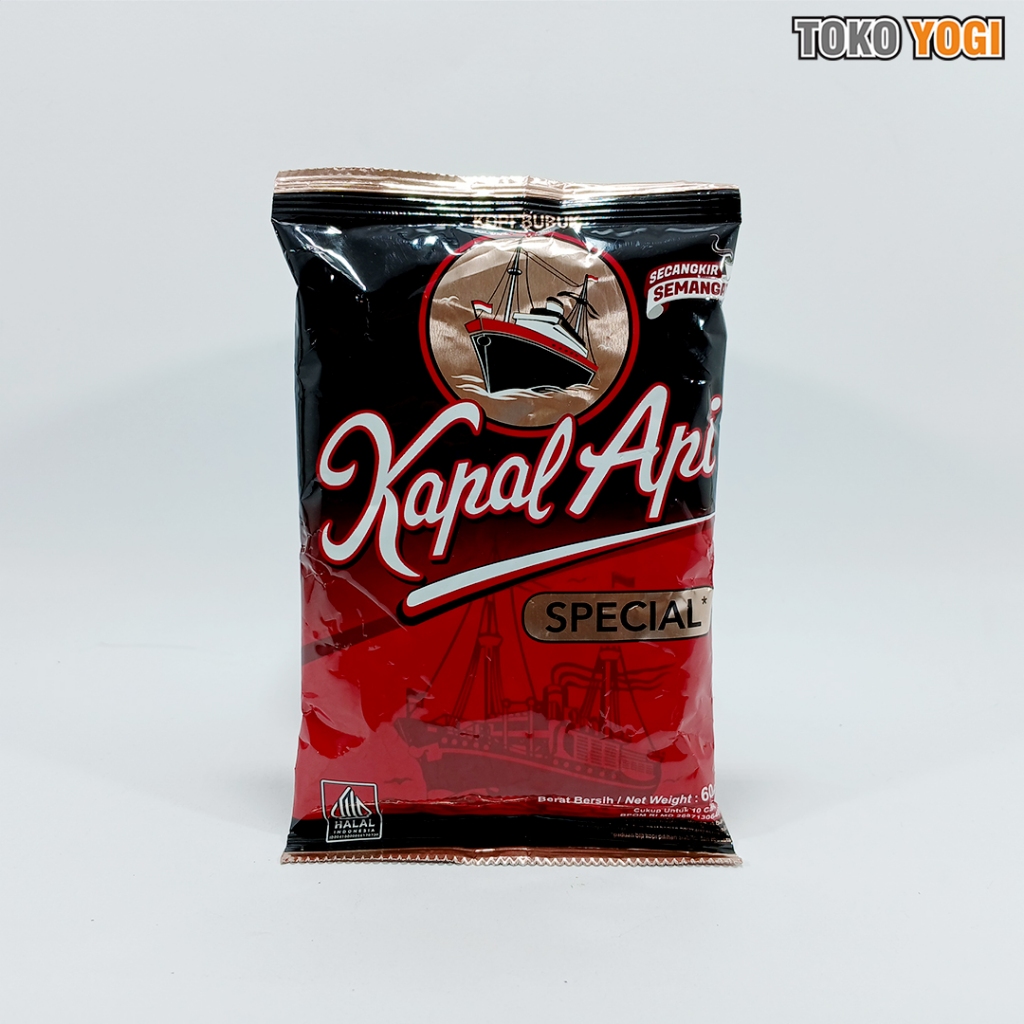 

KAPAL API SPECIAL 60g || KOPI HITAM BUBUK SACHET