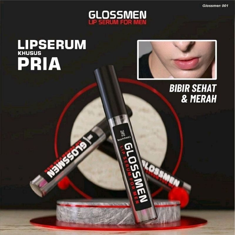 Serum Bibir Pria Glosmen Khusus Bibir Kering Dan Hitam