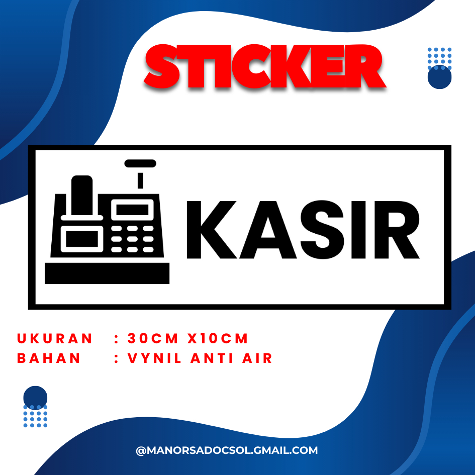 

STIKER LABEL TANDA SIMBOL BUAT KASIR MEJA KASIR