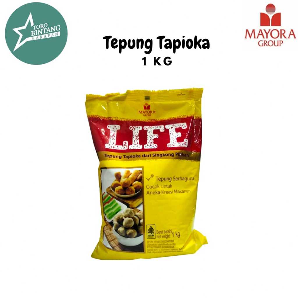 

Mayora Life Tepung Tapioka / Tepung Kanji 1kg