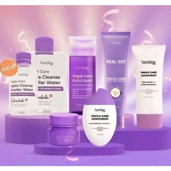 ORI! (Sudah Verifikasi Shopee) Facetology Sunscreen & Micellar Water