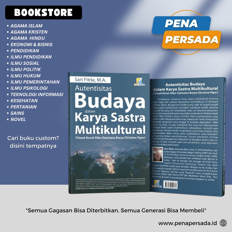 Buku Autentisitas Budaya Dalam Karya Sastra Multikultural  Telaah Novel After Darkness Karya Christi