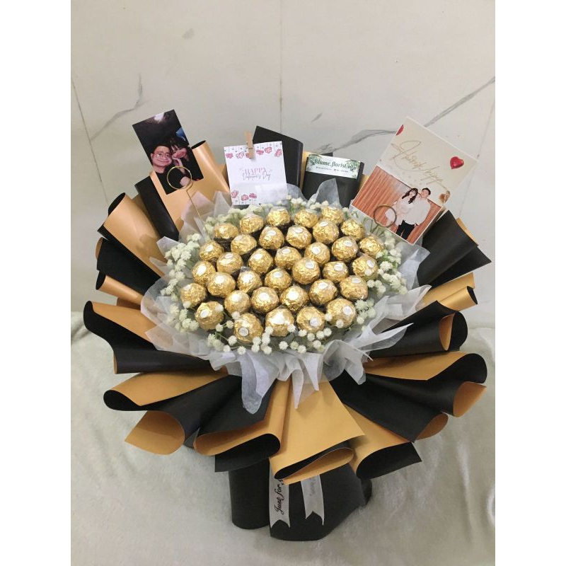 

buket Ferrero,buket coklat,buket Ferrero Rocher,buket valentine,buket anniversary