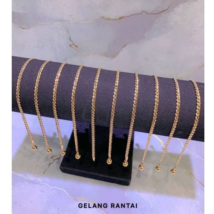 Gelang Rantai Emas Asli 375 Spaylater Gelang Tangan Emas Asli 357