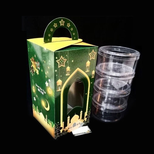 ( 5 pcs ) Dus Toples 500gr Isi 4 Lebaran Kotak Kue Kering Toples Biggy Box Hampers Idul Fitri