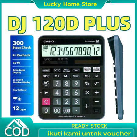 

Kalkulator Meja CASIO DJ-120D Plus / MJ-120D PLUS