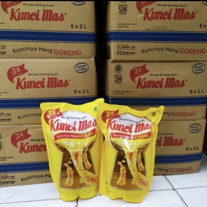 

Minyak Goreng Sawit Kunci Mas 2Liter isi 6