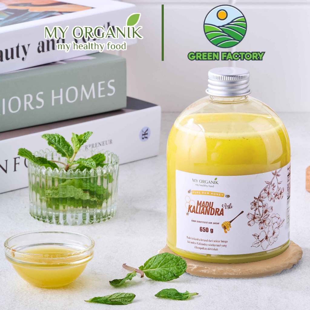 

My Organik Madu Kaliandra 650gr Madu Asli Murni Nektar Kaliandra 100% Alami Pure Natural Raw Honey