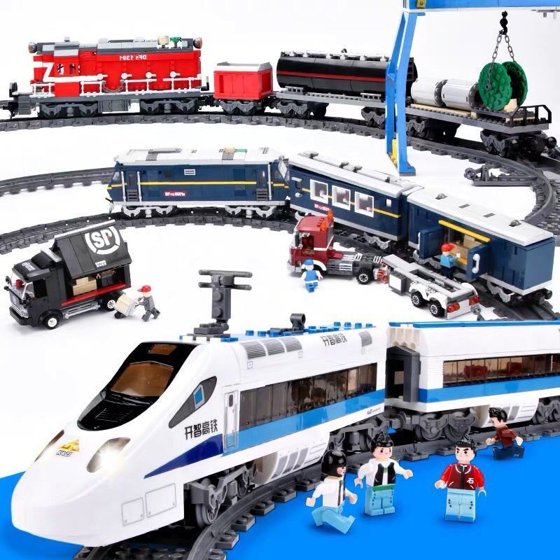 Ready✅blok yang dapat dilepas/mainan kereta api/kereta balok/rel kereta api /brick train/kereta api 