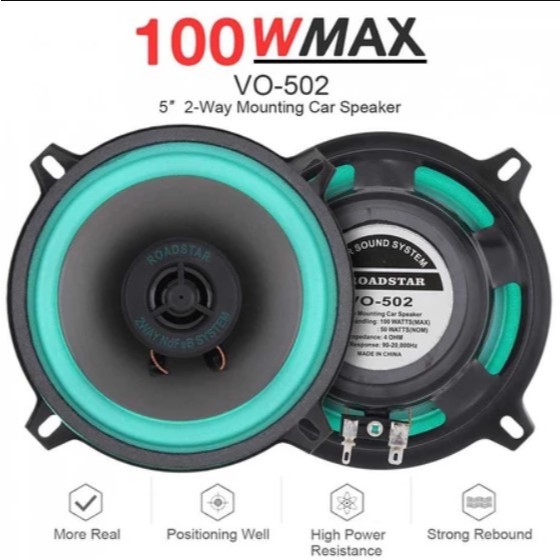 Subwoofer Aktif Kolong Pintu Mobil Politron Super Bass / Speaker Subwoofer Mobil HiFi 5 Inch 100W 1 