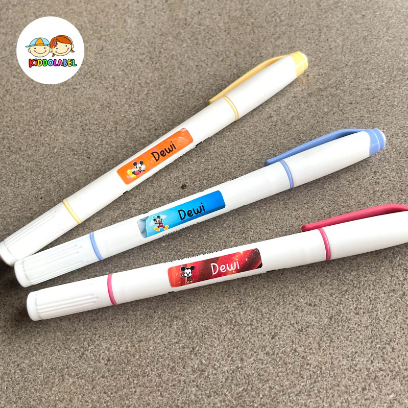 

Label pensil bolpen Nama Anak Stiker Pensil ATK waterproof tahan air - Small
